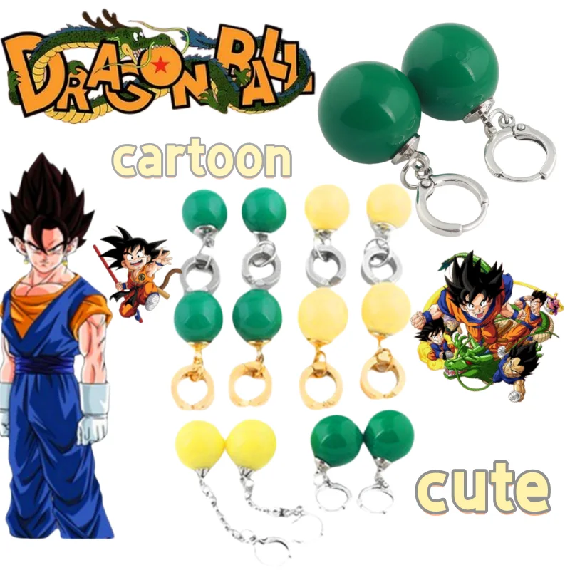 Nuevos Pendientes de Dragon Ball Goku Zamasu, Creativos, de Alta Calidad, Modernos y con Personalidad, Sin Necesidad de Perforación, Accesorios para Estudiantes, Regalo