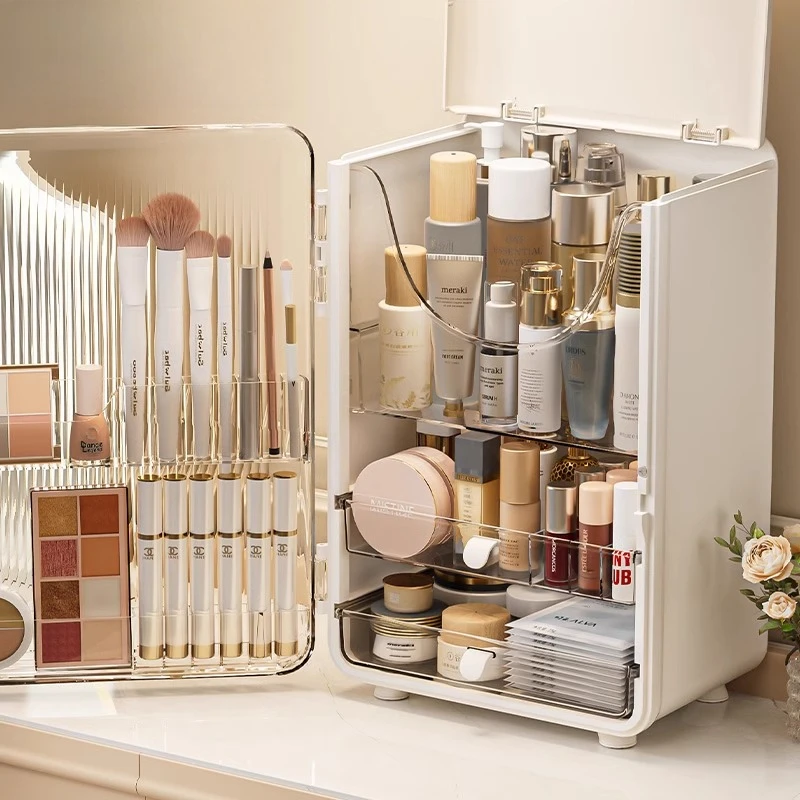 

Cosmetics Storage Box Desktop Dust-proof Skin Care Products Shelf Dresser Premium Drawer Large Capacity Cosmetic Cabinet