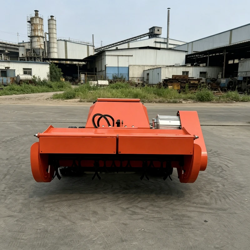 Remote Control Lawn Mower  Battery Crawler Grass Cutting Machine Mower