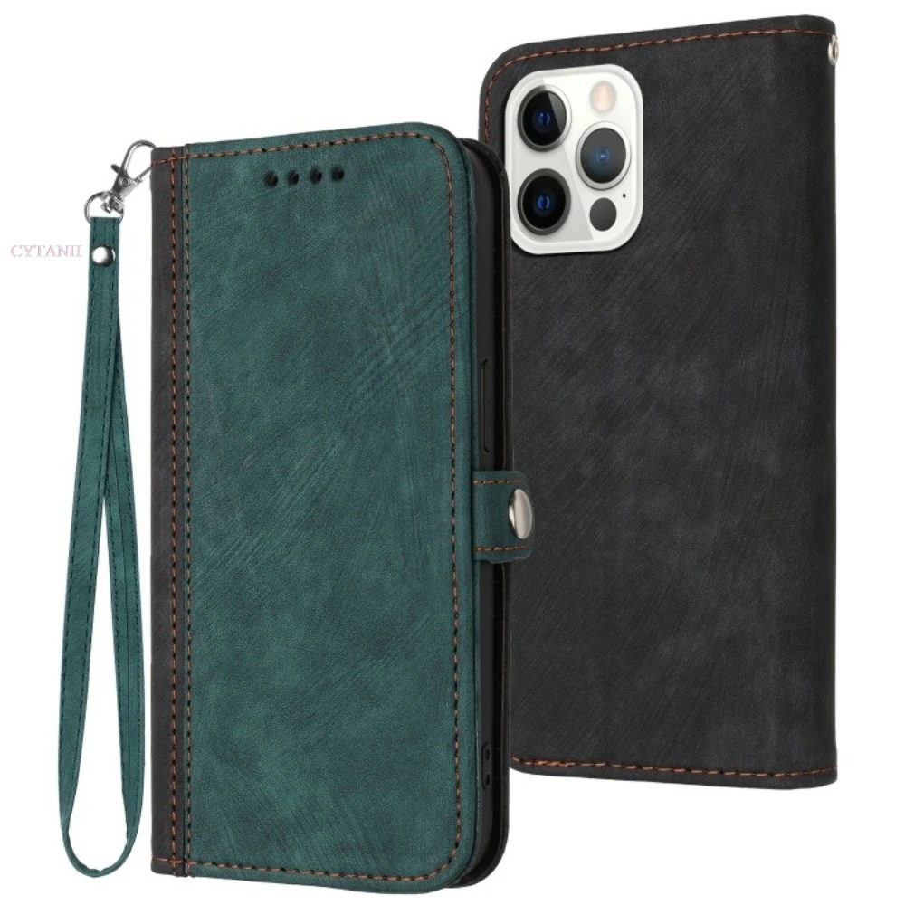 

Retro Leather Case For Xiaomi POCO M7 Pro M6 Plus M5S M3 M2 Multi 3 Cards Slot Wrist Lanyard Anti Drop Wallet Flip Cover Funda
