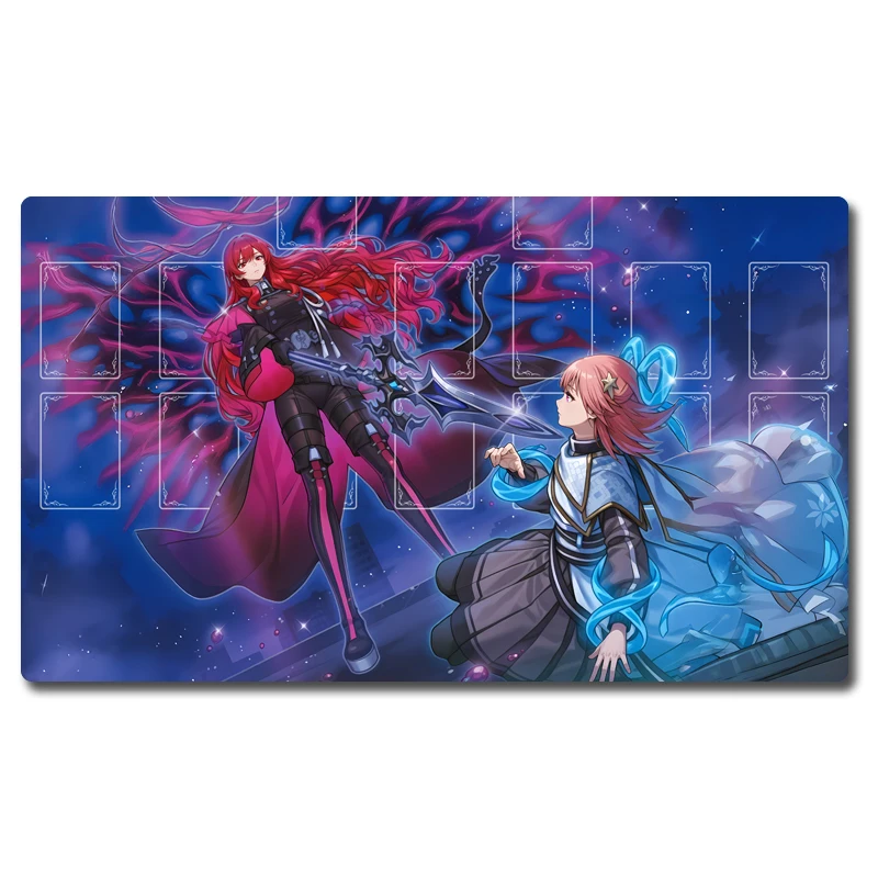 Yugioh Exosisters Bat Mater Play Mat Yu-Gi-Oh! TCG OCG ألعاب بطاقات التداول حصيرة Duel لوحة المطاط بطاقة حصيرة الماوس الوسادة #4