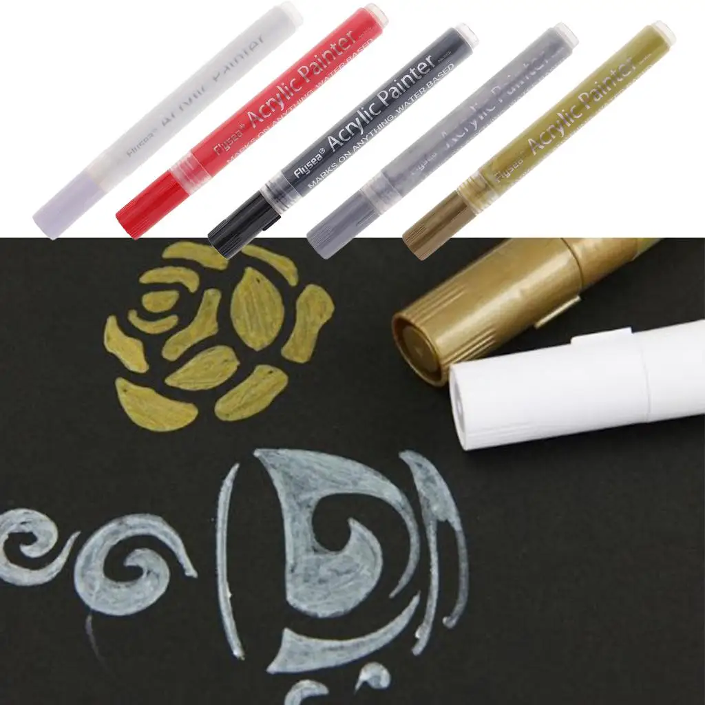 Acrylfarbe Metallic Marker Malerei Fotoalbum Weihnachtskarten