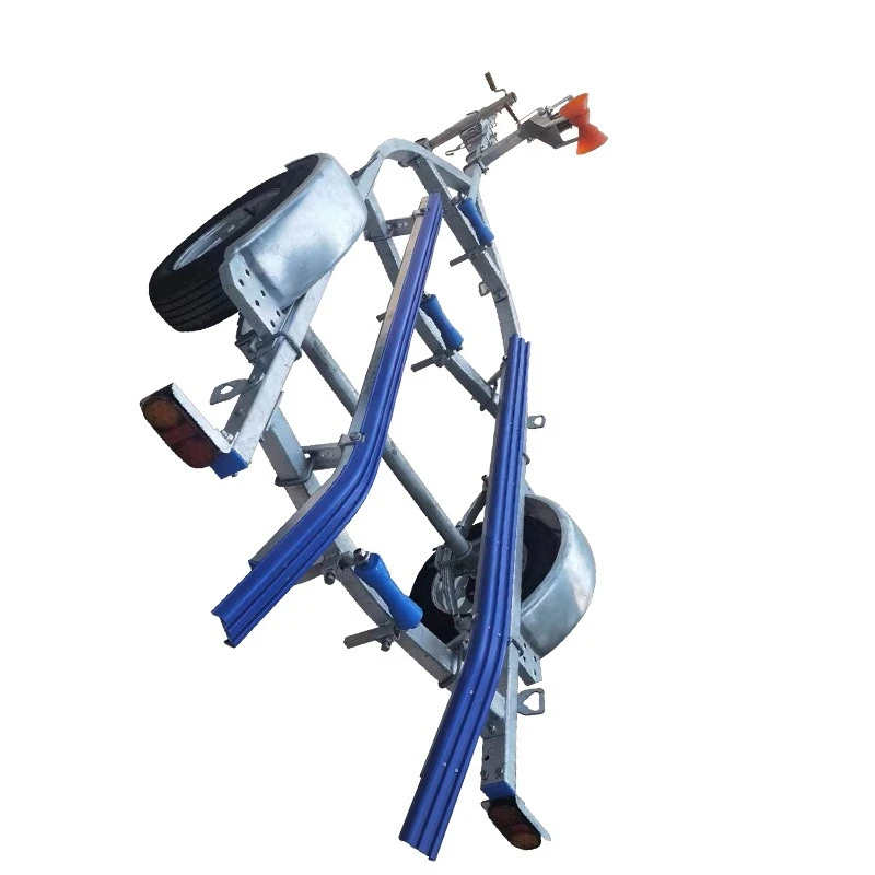 Boat Trailer Motorboat Fishing Trailer Spot Large Bearing Capacity Rubber Luya Boat Assault Boat Trailer