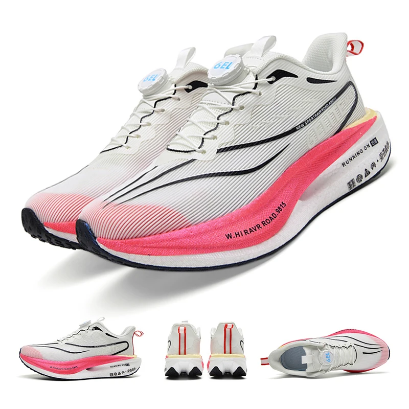 Men's Carbon Plate Running Shoes, Professional Marathon Racing Shoes, Lightweight, Breathable, Shock-Absorbing Sports Shoes, 2026 New Fashion Trend, Men's and Women's Models, 32-44