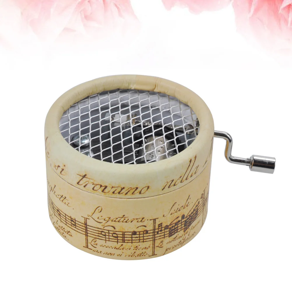 

Hand Crank Music Box Mini Plastic Melody Player For Birthday Holiday Gift Desktop Ornament Hand Shake Music Box Adults