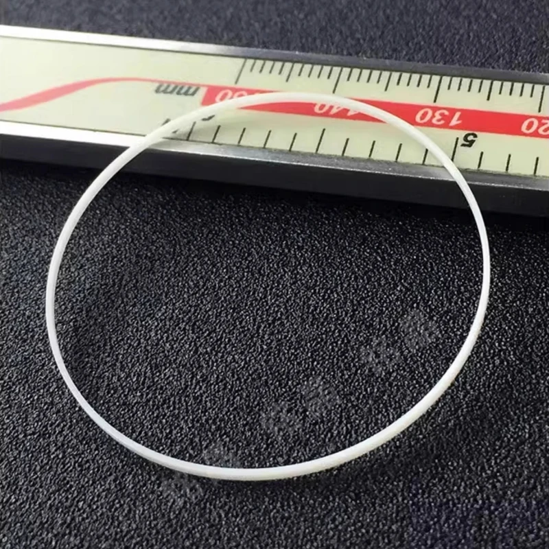 1.2mm Height 0.55mm Thick White I Ring Watch Crystal Gasket for Waterproof Watch Glass 26mm to 35.5mm Inner Diameter