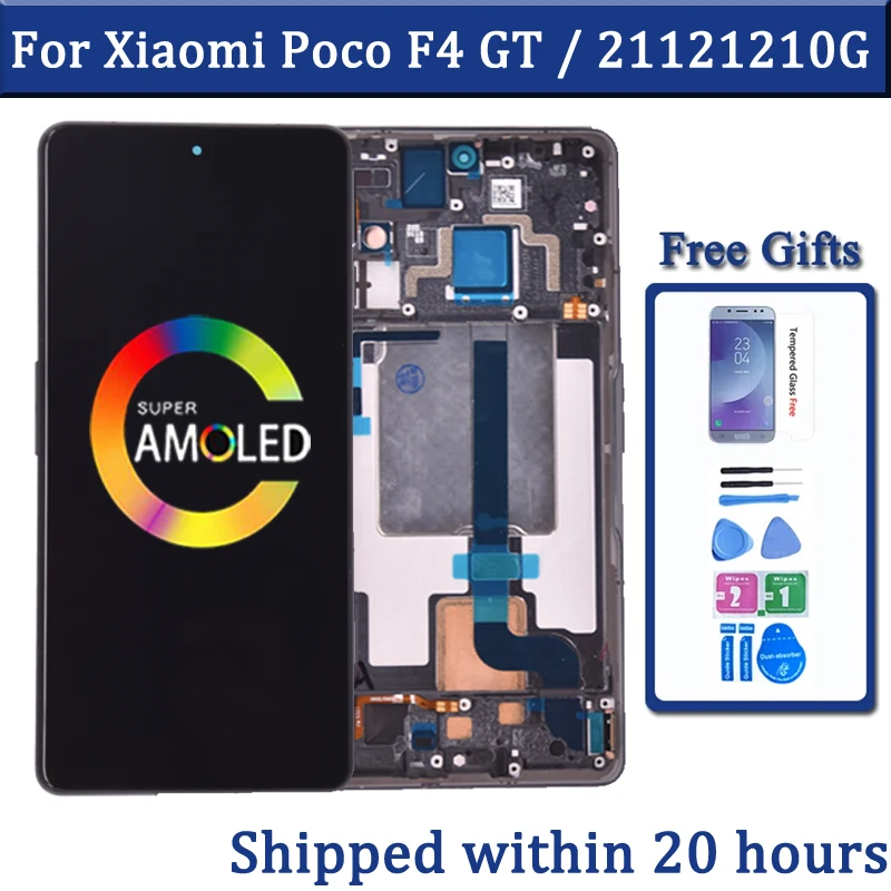 

6.67'' AMOLED For Xiaomi Poco F4 GT LCD Display With Touch Screen Digitizer Replacement Parts 21121210G Display