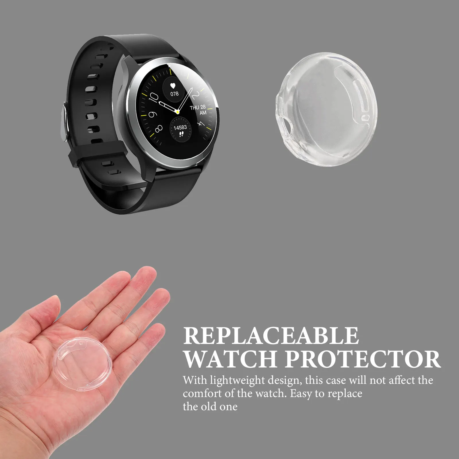

Full Coverage Anti-Scratch Watch Protective Case Durable Lightweight Protection for Watch Protection Accessory