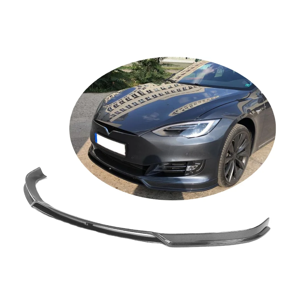 

RZ Style Carbon Fiber Car Front Spoiler for Tesla Model S 2016-2017