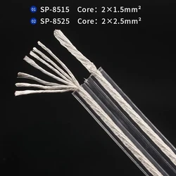 DIY Silver Plated HiFi Speaker Cable High-performance Speakon Amplifier Bulk Audio Line Loudspeaker Wire