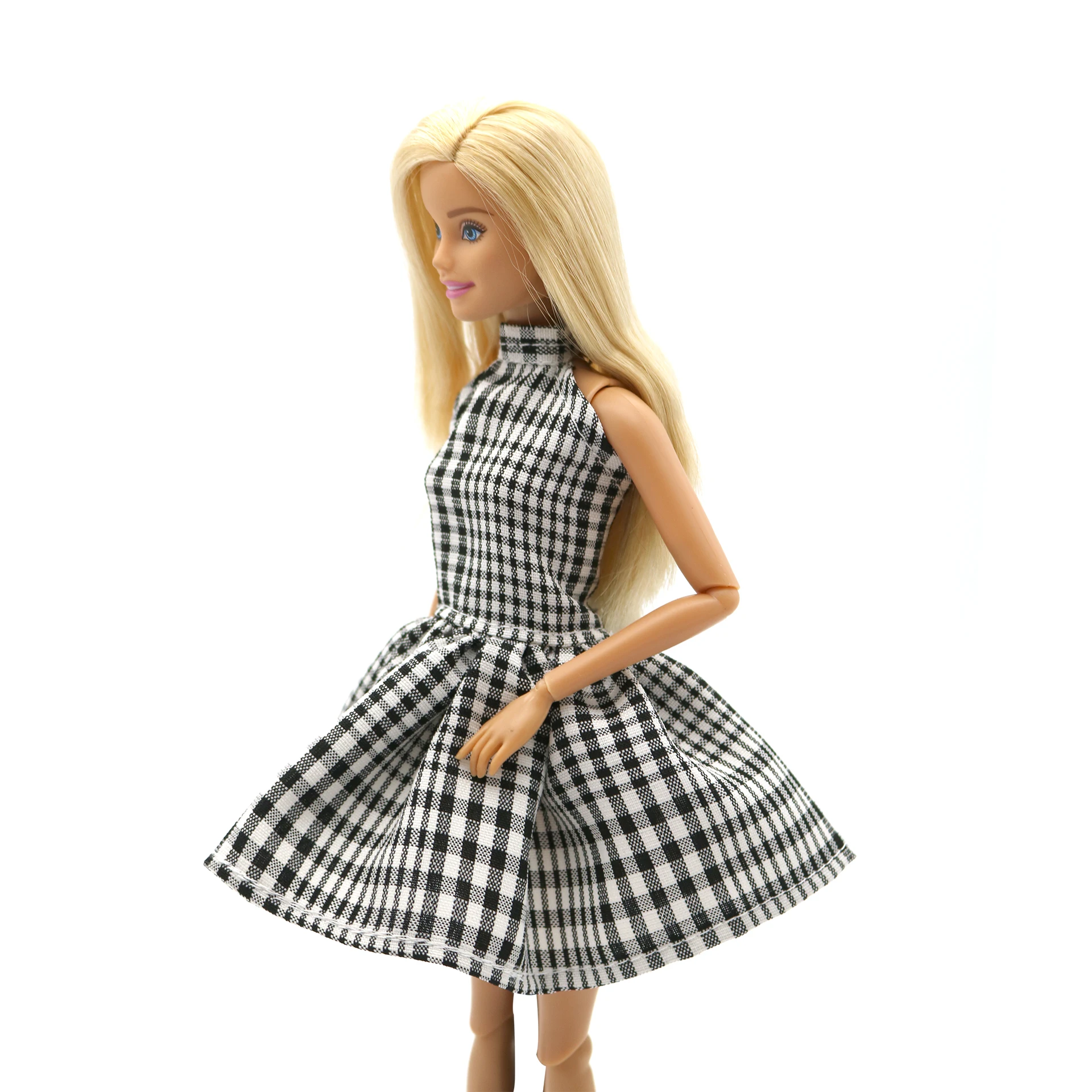 New 30cm 1/6  Plaid skirt Daily Wear Accessories Clothes for Barbies doll