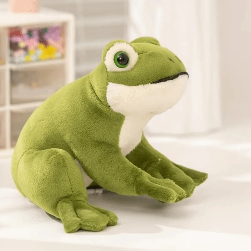 

Спящая кукла для девочек, мультяшная аниме, коллекция зеленой лягушки, мягкая мини-кукла-лягушка, забавная мультяшная лягушка из полипропилена, хлопка, набивная лягушка на день рождения