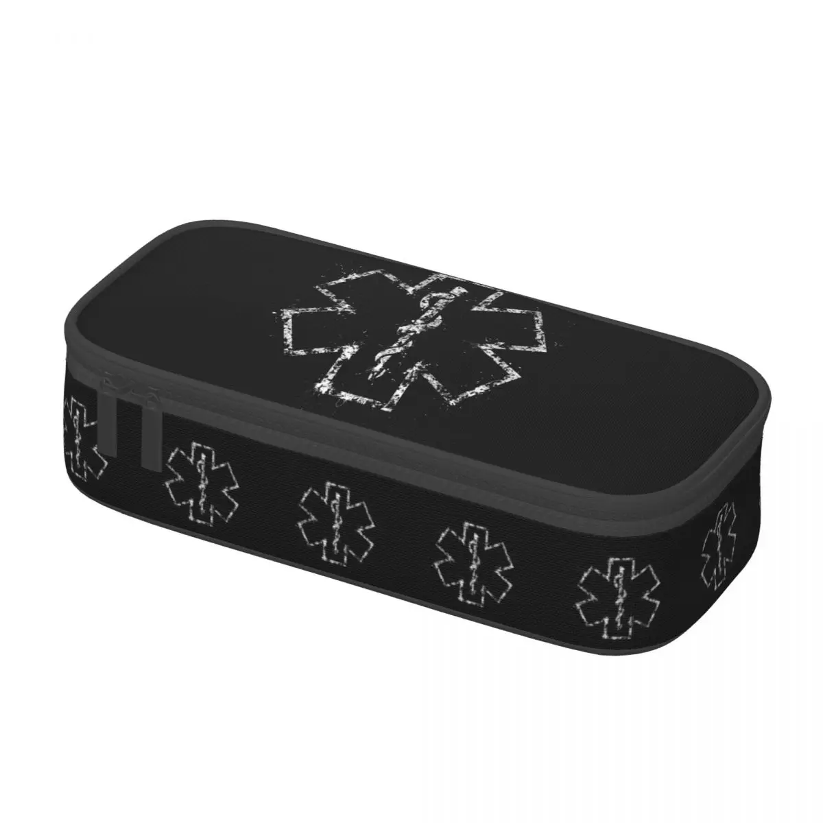 Custom Korean Star Of Life EMT Pencil Case for Emergency Medical Paramedic Large Capacity Pen Bag Box School Accessories