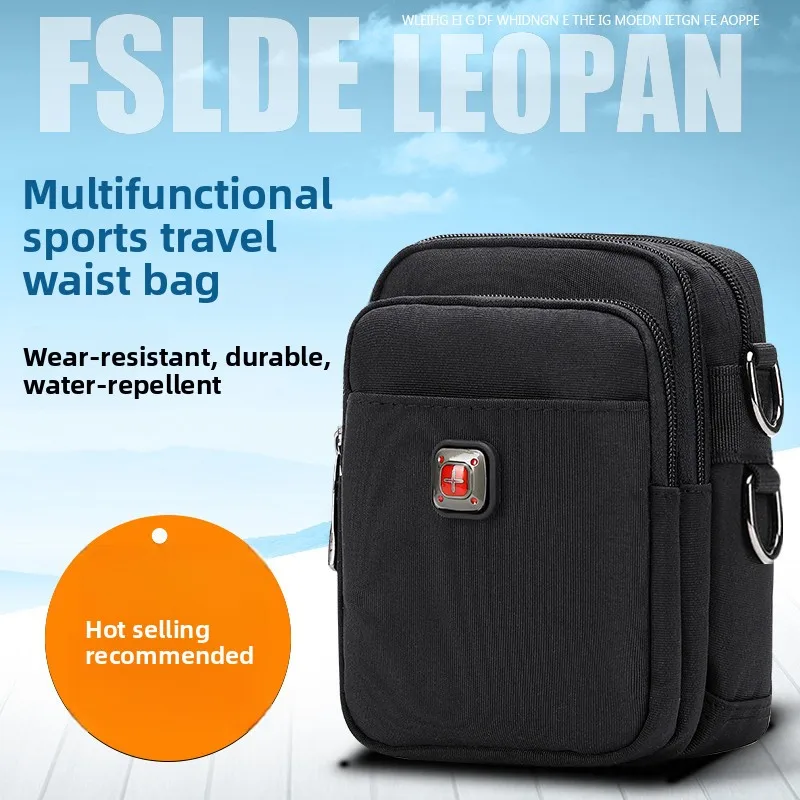 

Swiss Cross Multifunctional Shoulder Bag, Men's Crossbody Bag, Tool Waist Bag, Waterproof Cloth, Slingshot Bag, Tactical Bag