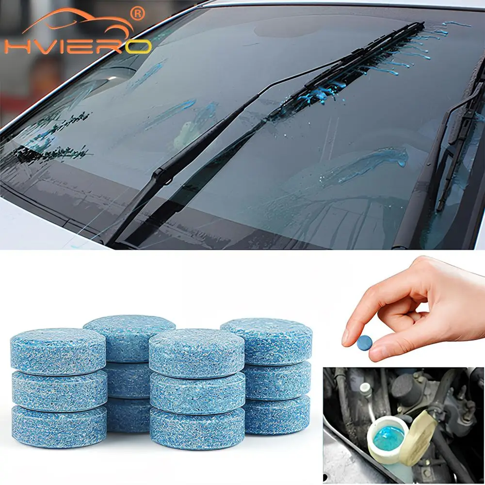 20/40/60Pcs Solid Cleaner Car Windshield Wiper Effervescent Tablet Strong Decontamination Auto Glass Toilet Cleaning Accessories image 4