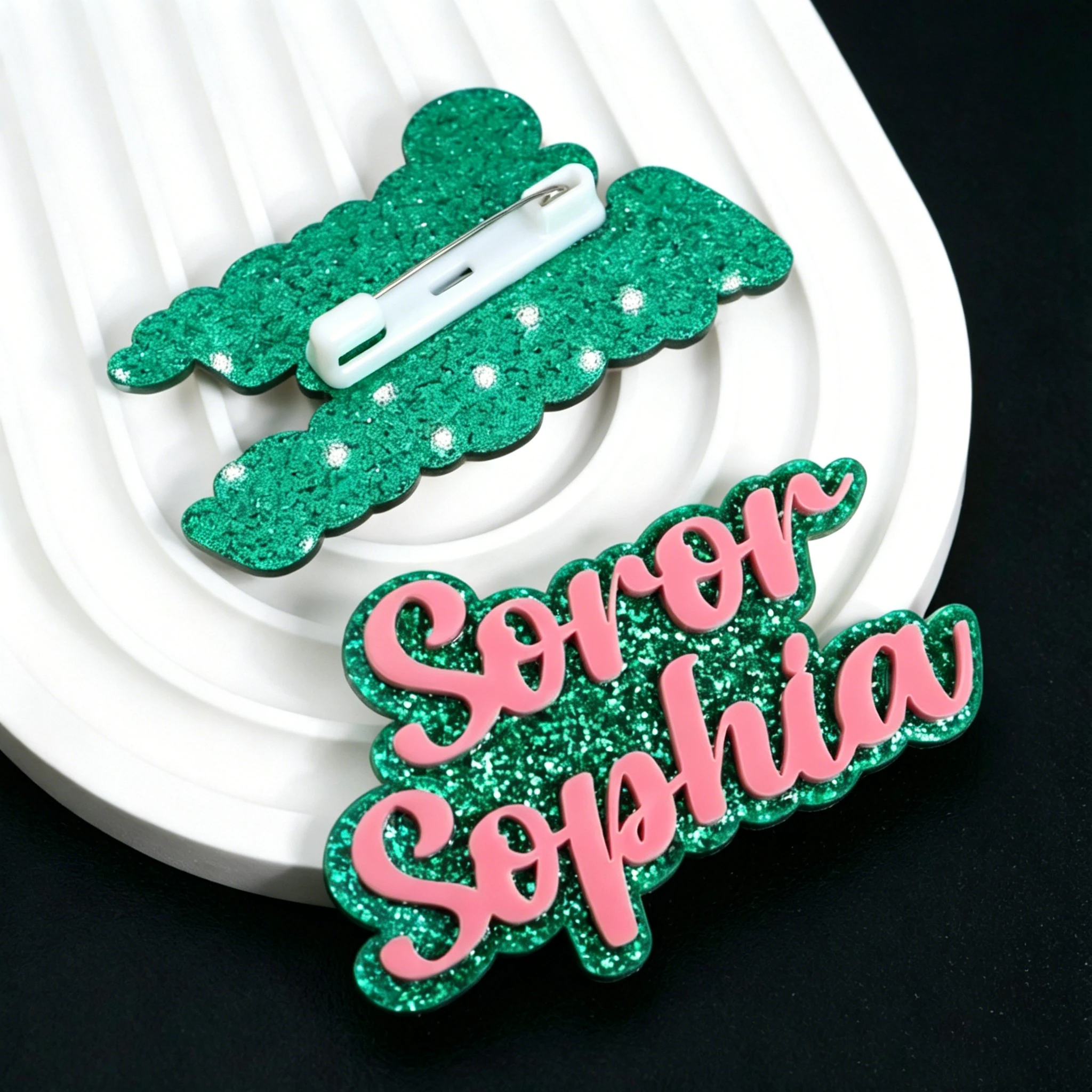

Personalized Colored Acrylic Pendant Custom Text Photo 3D Design Multiple Colors Laser Cut Keychain Souvenir Gift for Events