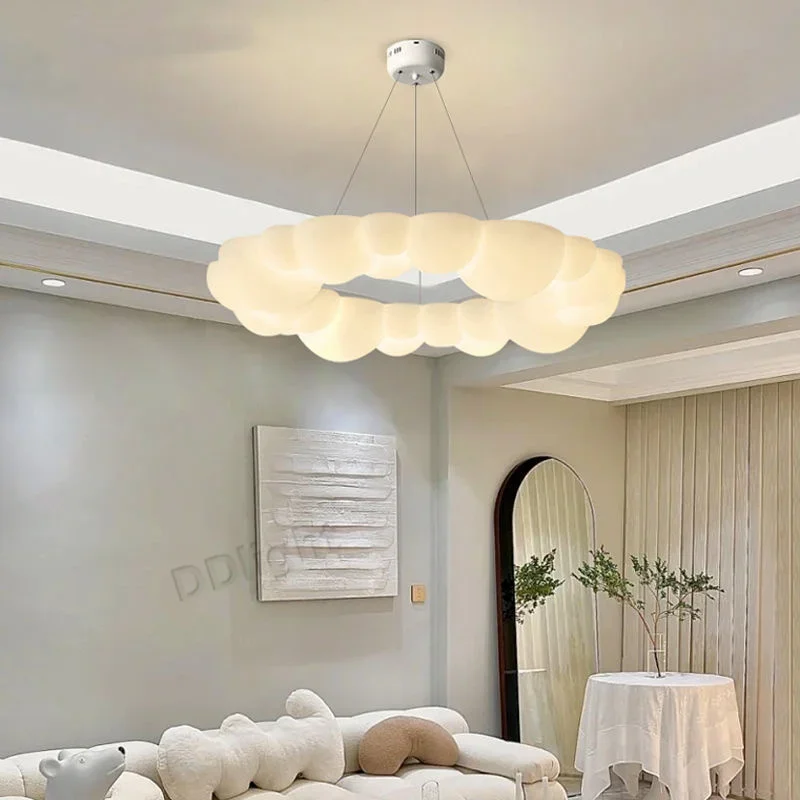 Modern Cloud Pendant Lamp Shades LED Ceiling Chandeliers Living Dining Room Hanging Lights Children\'s Room Bedroom Ceiling Lamps