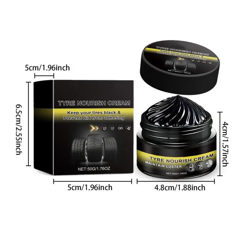 Car Tire Nourish Wax Cream Waterproof Truck Tire Polishing Wax Dirty-resistant Anti-UV Maintenance Wax Lasting Dirt Cleaning