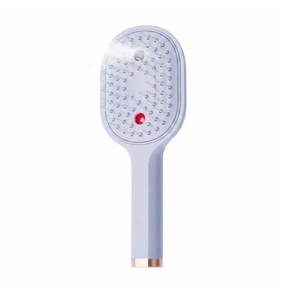 Electric Spray Hairbrush Portable Nano Mist Scalp Massager Comb Soft Bristles Lightweight Cushion Comb for 3.7V/400mAh Women