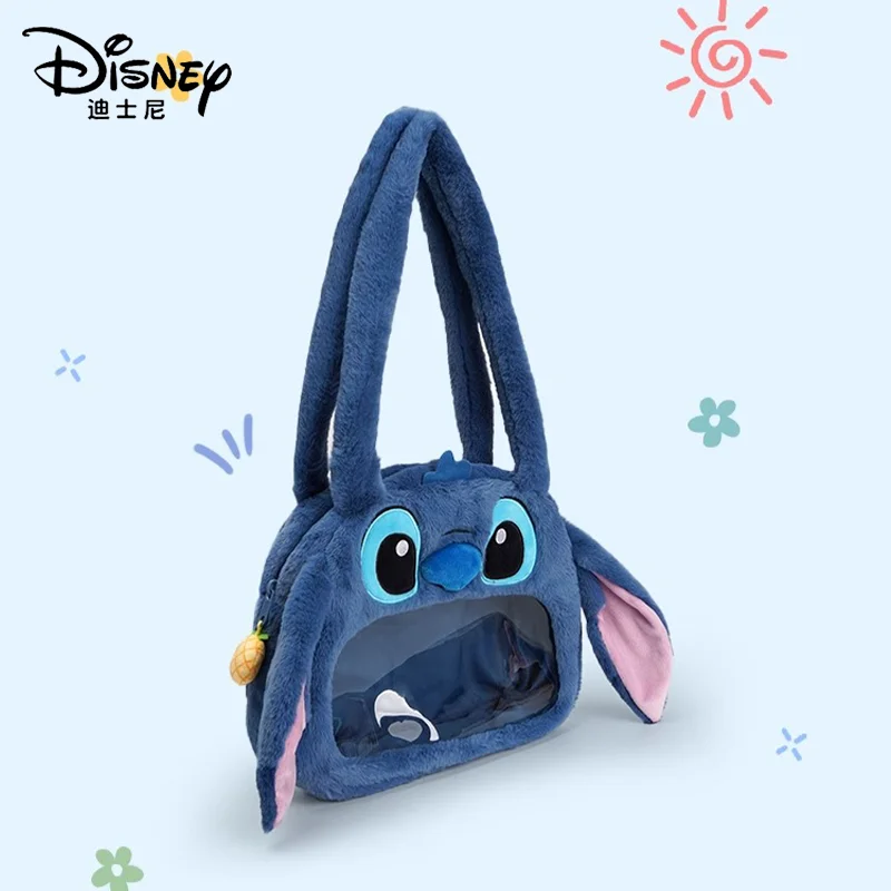 Disney Stitch Leisure Armpit Bag Plush Shoulder Bag Cartoon & Cute Travel Bags Valentine\'s Day Gift