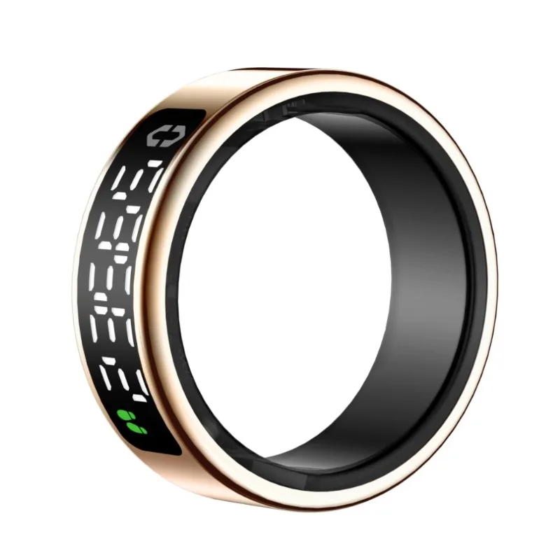 

2025 New Smart Ring Men's and Women's Heart Rate and Blood Oxygen Monitoring Waterproof Belt Display Screen Touch Charging Stand