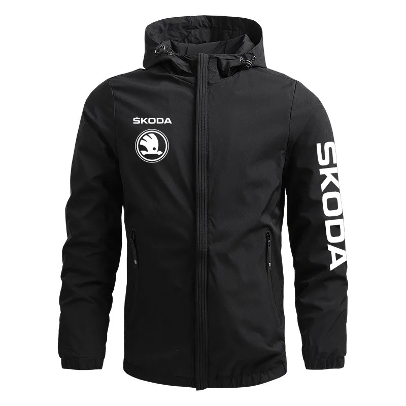 

2022 New Casual Sports Men's Jacket Skoda car logo print High Quality Men's Military Tactical Mountaineering Jacket