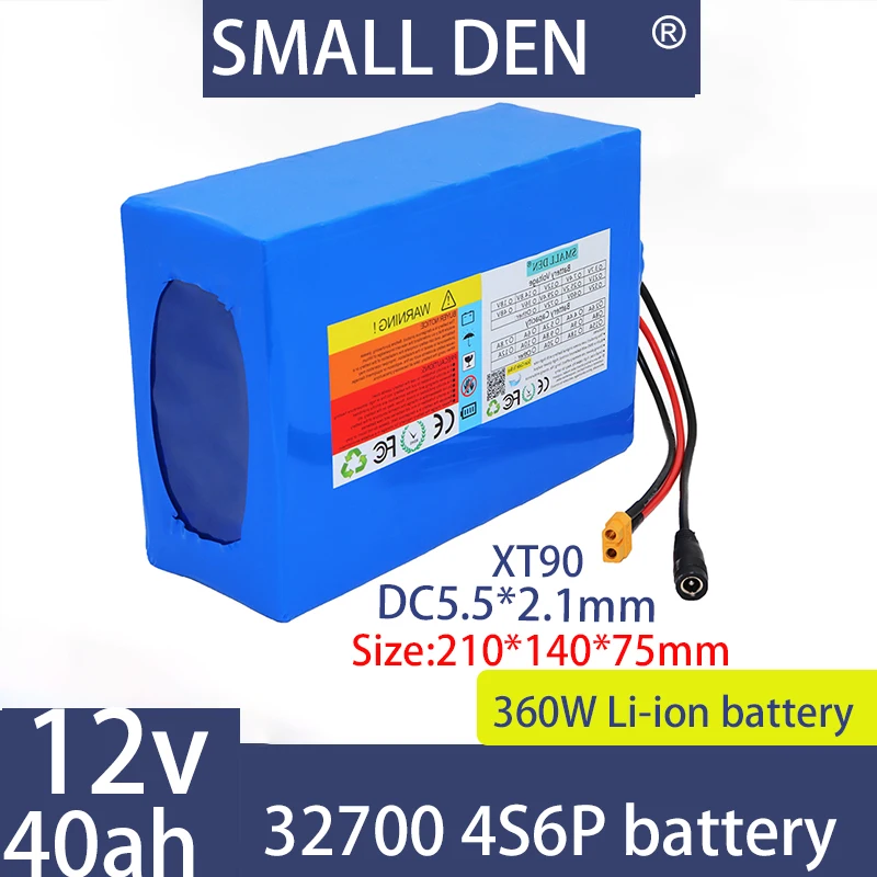 

4S6P 3270012.8V 40aA Lifepo4 battery pack with built-in charging and discharging 30A BMS power supplylarge capacity solar energy