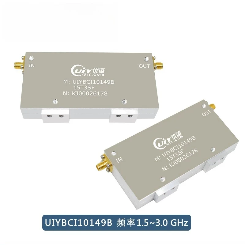 Wideband coaxial isolator 0.8GHz to 3.8GHz band 5G communication microwave isolator can be customized