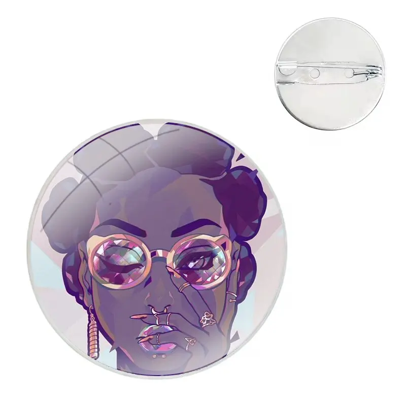 2bunz Melanin Poppin Aba Pin Icons Brooch Jewelry Accessories Design