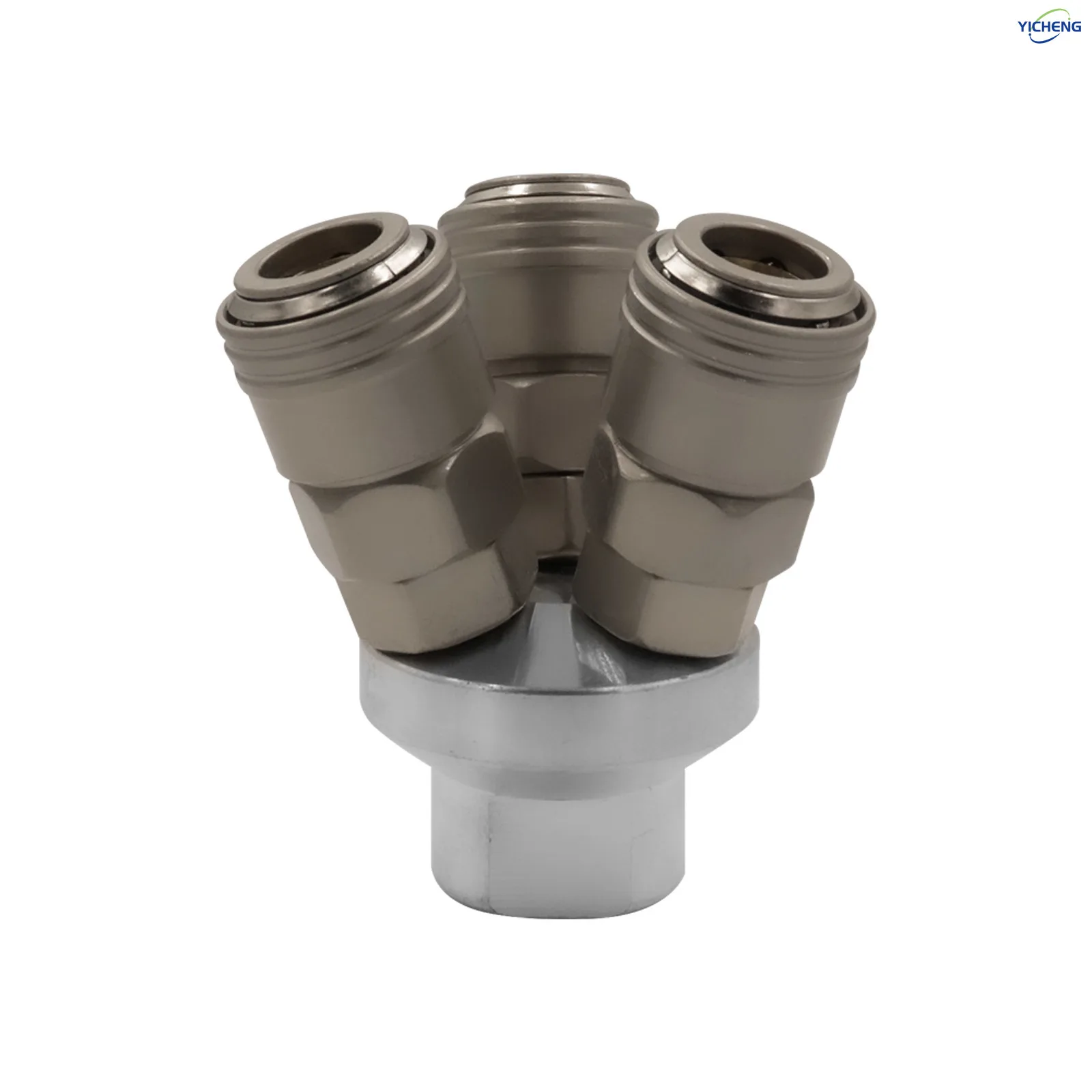 

YICHENG PNEUMATIC Self-locking quick connector.air pump,air compressor,3pass connector connector,Premium nickel steel body