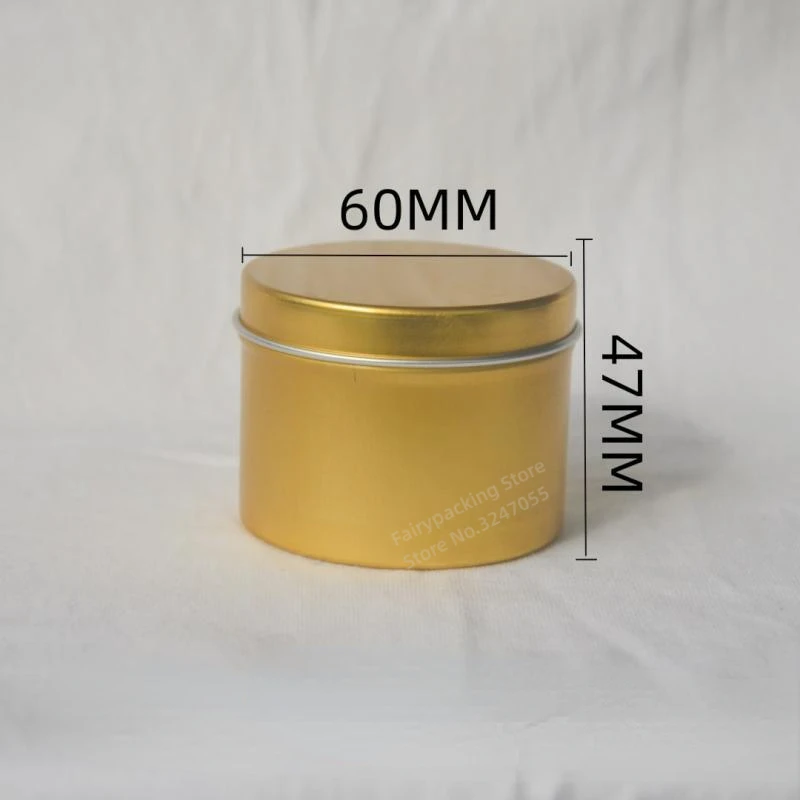 50pcs 100ml Aluminum Tin Jars Metal Empty Cosmetic Face Care Eye Cream Lip Balm Gloss Packaging  Cosmetic Containers