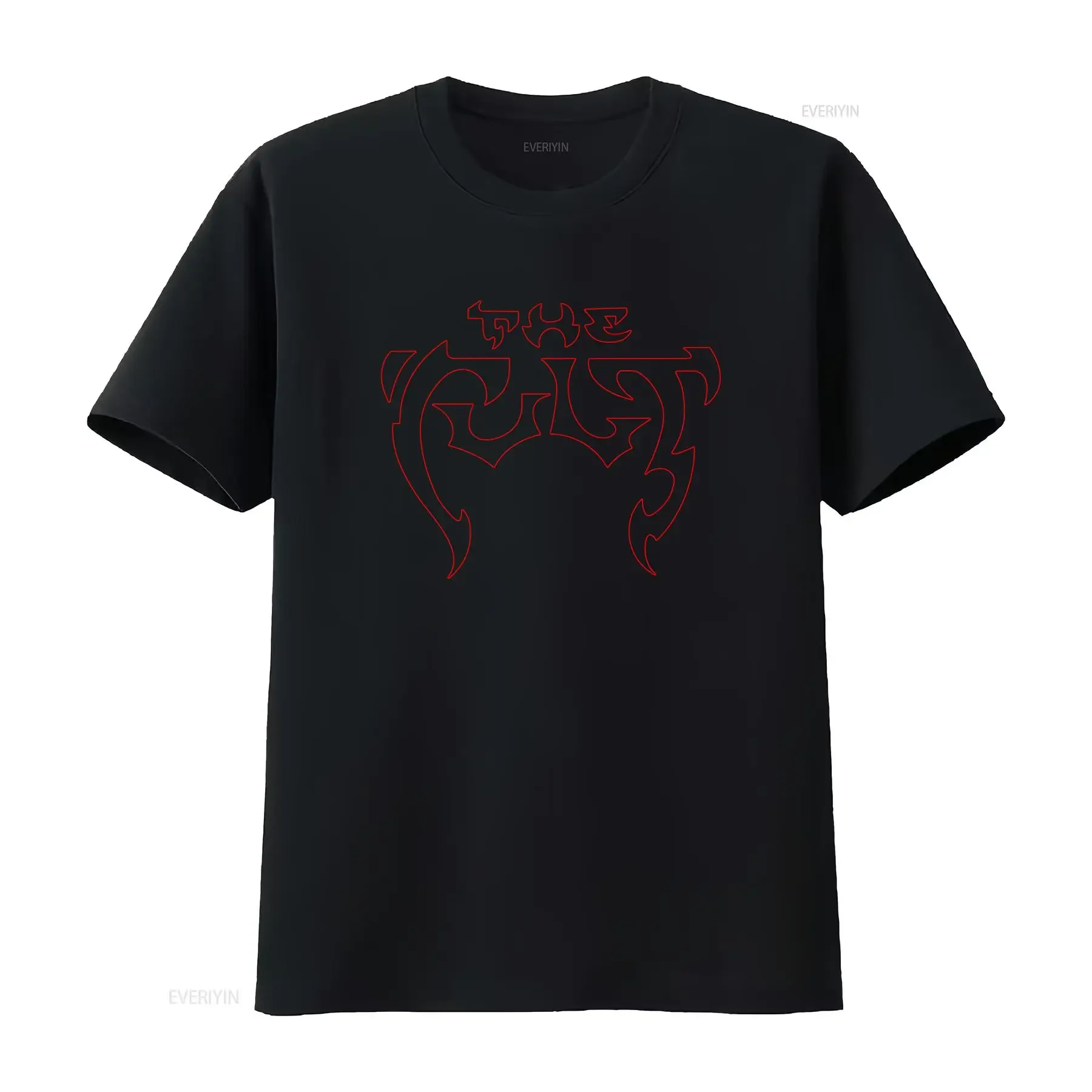 Gothic Rock Band The Cult Red Line Print Casual Streetwear T Shirt vintage Washed Versatile Comfortable graphic streetwear