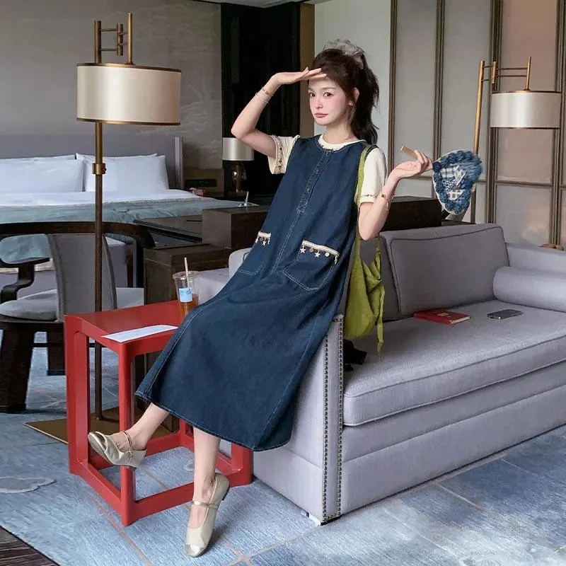 الرجعية المرقعة سترة جينز Dr مجموعة جديدة 2025 المرأة الربيع الصيف فريد جميل Svel Dr Faionable الزي #1