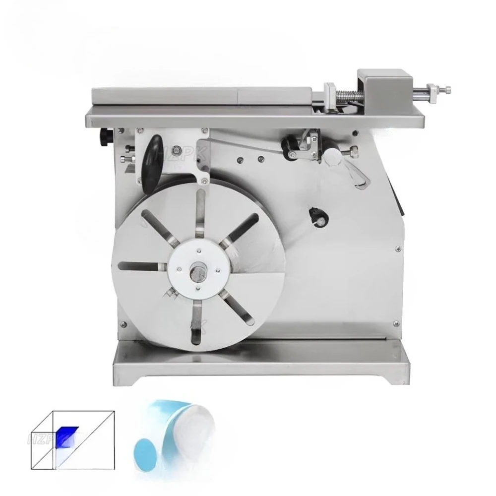 Self-adhesive manual tamping, sealing and applying carton semi-automatic right-angle labeling machine