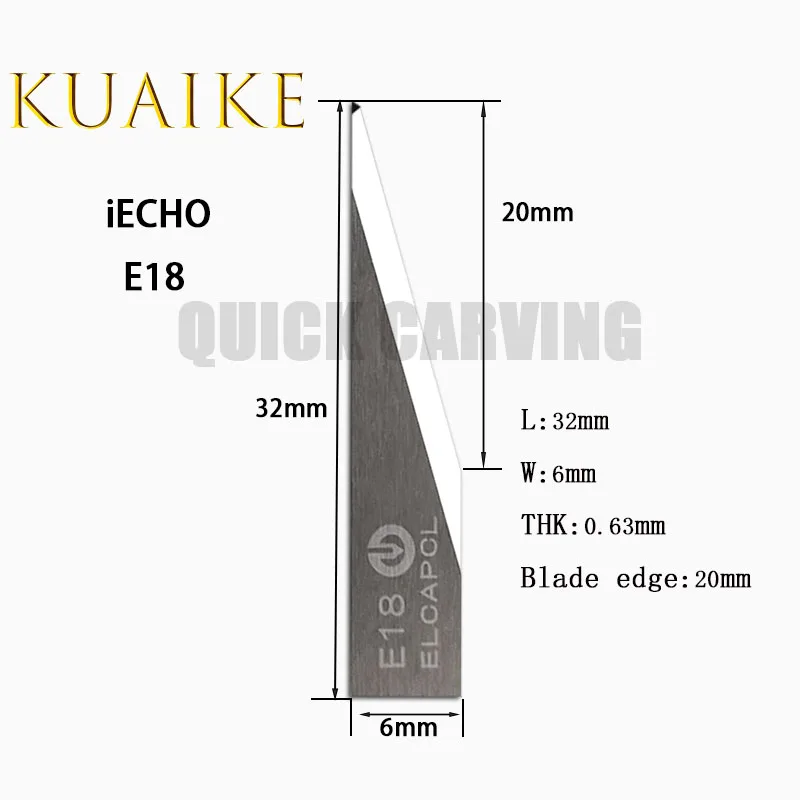 10PCS IECHO Vibration Cutter Tungsten Carbide Oscillating Knife Vibration Cutting Tool E18 E18L E19-2 E19-3 E19-10 E19-11 E19-31
