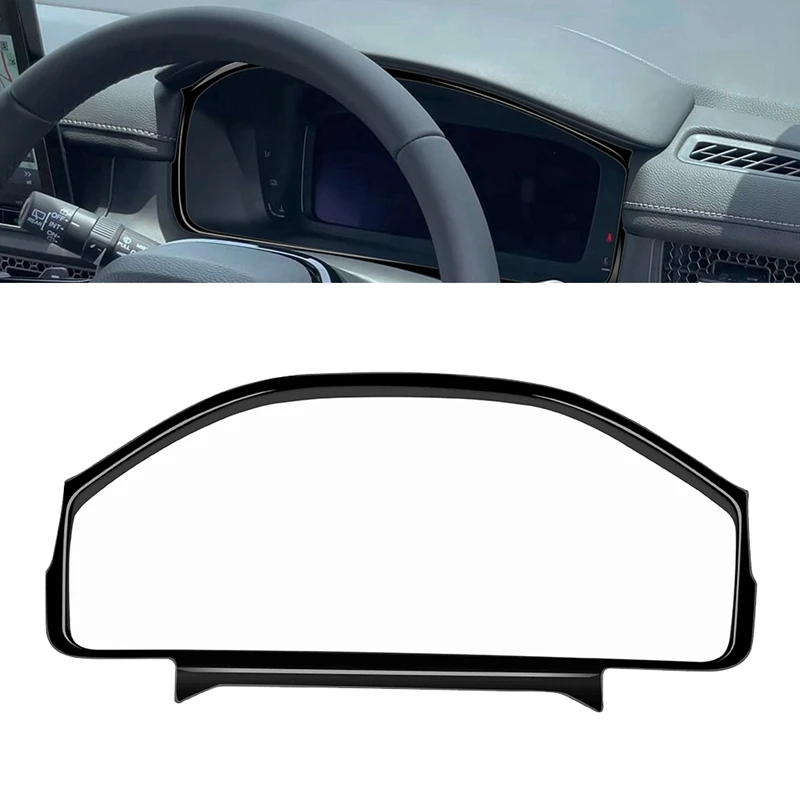 Dashboardpaneel Frame Autodashboard Snelheidsmeterpaneel Frame Decoratieve afdekking Instrumentversiering Sticker voor STEPWGN RP8 RHD,A
