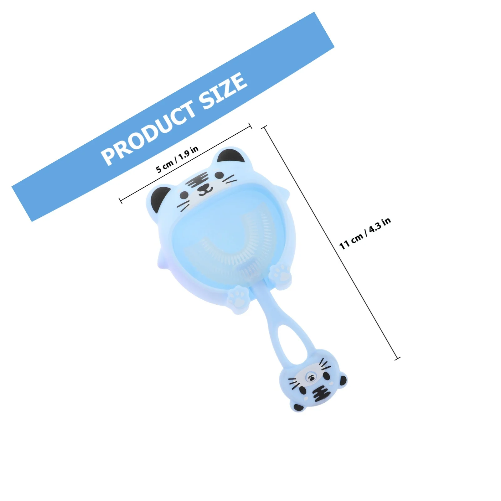 2 مجموعات الأطفال فرشاة أسنان من السيليكون U-شكل العناية بالفم الاطفال الأسنان أداة نظيفة طفل لينة فرشاة الأسنان اليدوية 2-4 سن #2