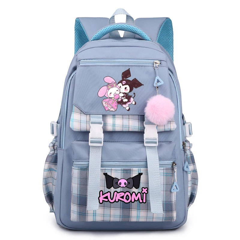 Kuromi Kawaii Women Backpack Capacity School Bag For Teenager Girl Student Bookbag Laptop Rucksack Cute Female Travel Bagpack