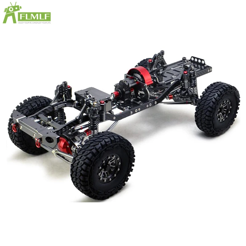 Marco de Control remoto para Buggy todoterreno, versión Rock Crawler, camión RC 1/10, simulación SCX10, marco de Metal de 313mm, base para ruedas