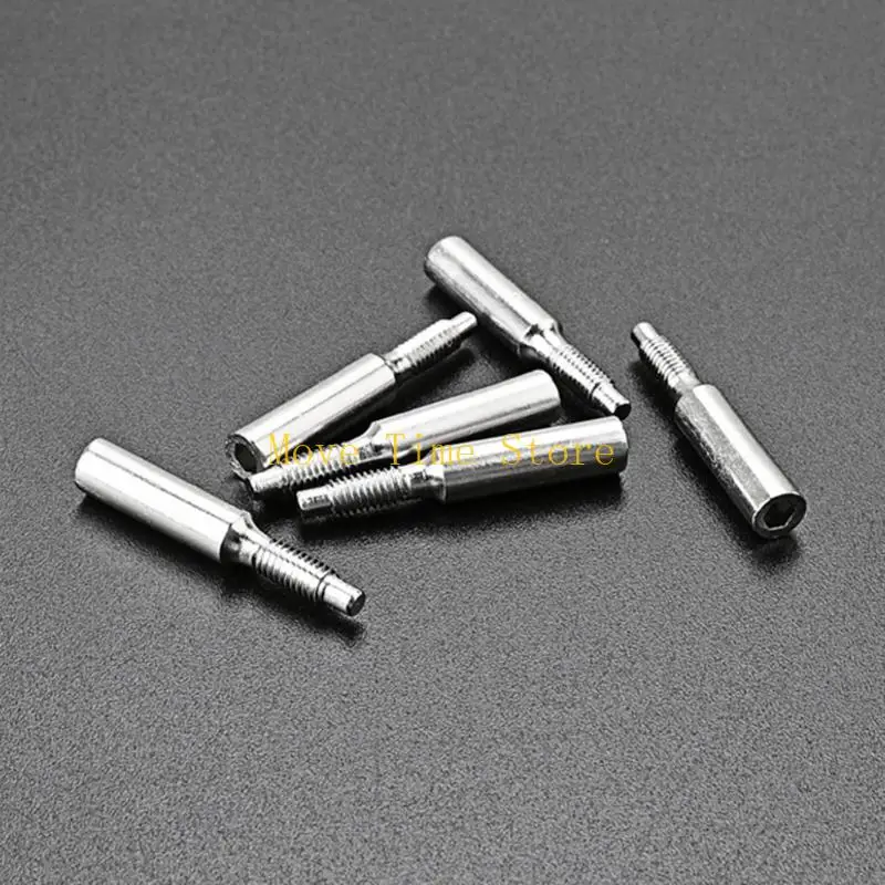 92me 6 pcs الفولاذ المقاوم للصدأ الغيتار الغيتار tremolo جسر سرج القفل مسامير التجويد