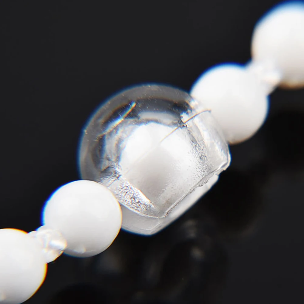 

12pcs Transparent Bead Chain Stopper Clamps for 4 5mm Beads Blind Accessories Vertical Blinds Parts Roller Clear Connector