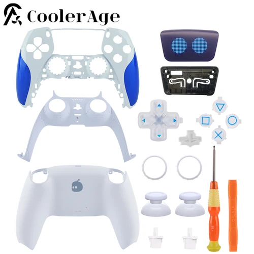 Robot limitado para controlador PS5, carcasa para panel táctil, funda frontal trasera de repuesto, cubierta para panel táctil BDM-010/020/030/040/050