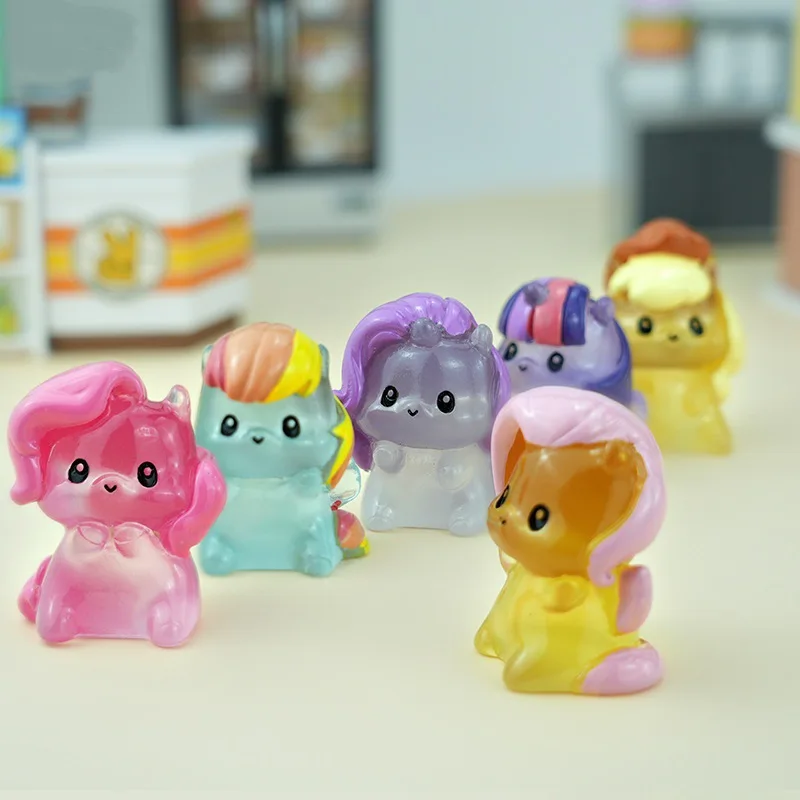 Creative Anime Pony Figure Resin Desk Ornament Hand Painted Collectible