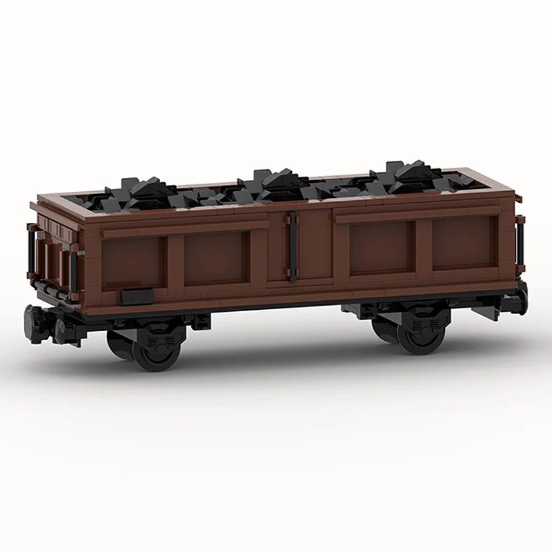 Modelo de carro de cidade moc tijolos de construção vagão de carga aberta tecnologia modular presentes feriado montar crianças brinquedos terno