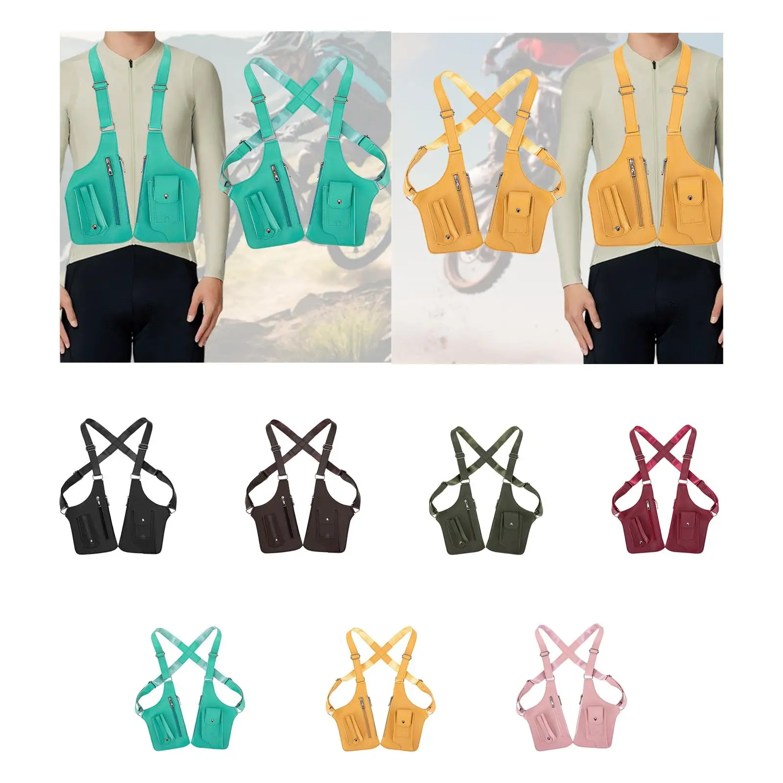 

Underarm Shoulder Bag Double Shoulder Pouch for Running Medieval Outdoor