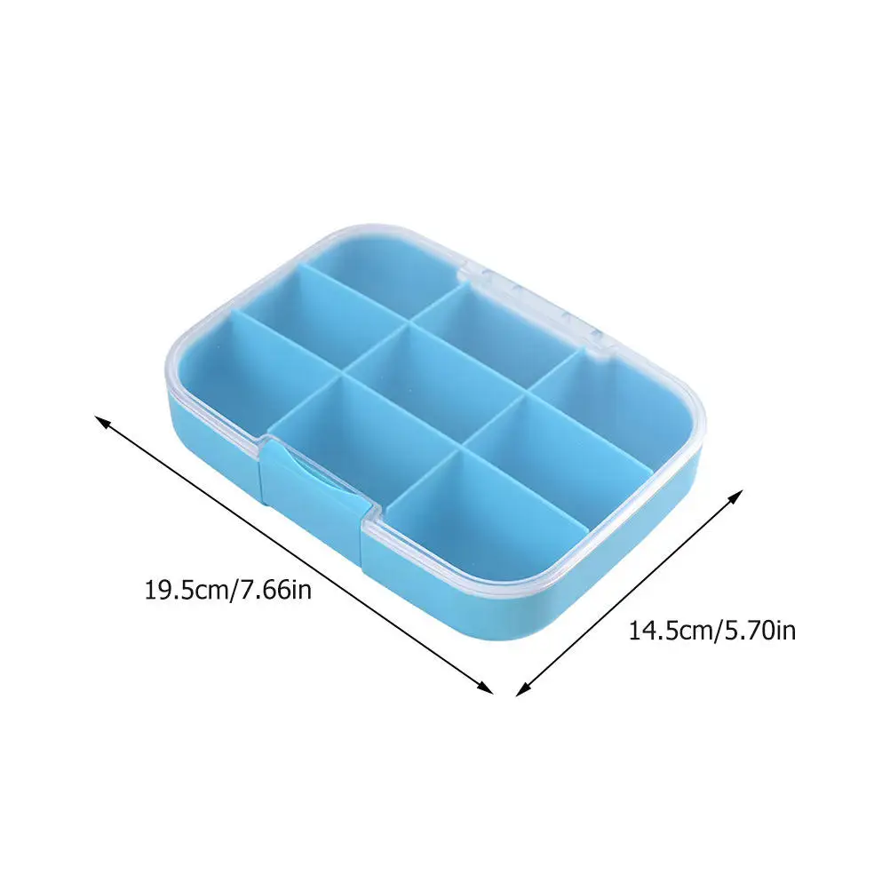 Large Capacity Multi-Grids Medicine Box Portable Pill Organizer Travel Tablets Case Dispenser Portable Transparent Holder