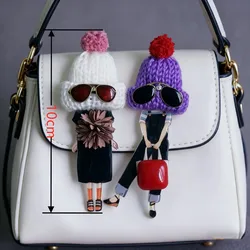 2Pcs/Lot Brooch For Woman Lady Fashion Clothing Accessories Girl Cute Acrylic Badge Pins Gifts