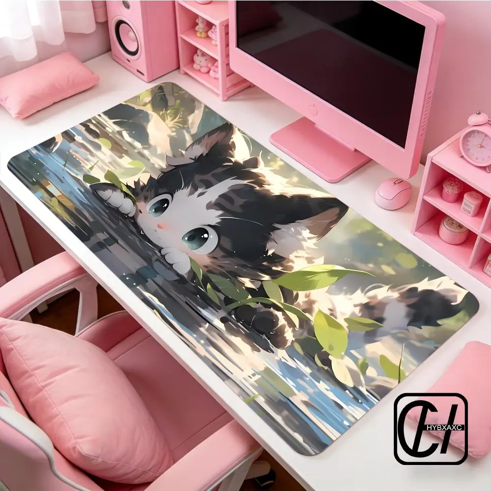 

Anime Mouse Pad Gaming Accessories Cartoon Cat Keyboard HYB XXC Gamer Desk Mat Cute Computer Offices Pc Cabinet Kawaii Mice
