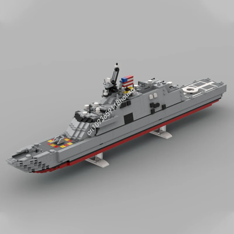 

1012 шт. MOC USS Freedom LCS-1 строительные блоки образовательный кирпич детская игрушка на день рождения для развития терпения Рождественская игрушка в подарок