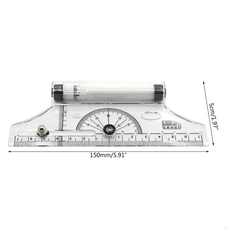 M5TB Pulley Centering Multipurpose Rolling Ruler Drawing Compass-School Ruler Stationery Protractor Tool Parallel Ruler